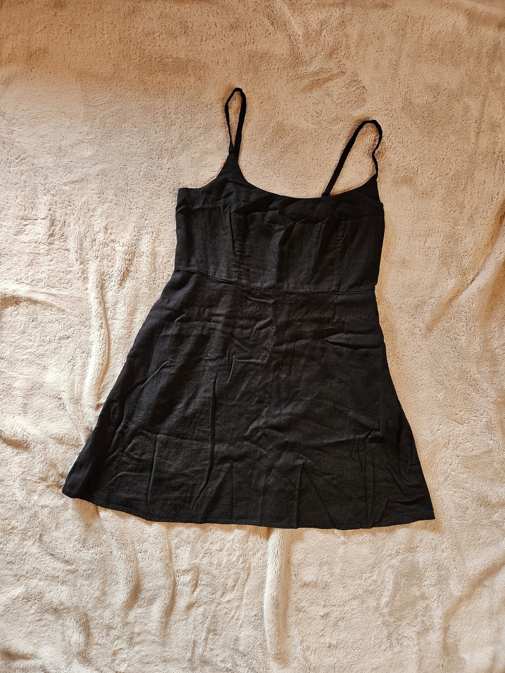 Old Navy Black Midi Slip Dress